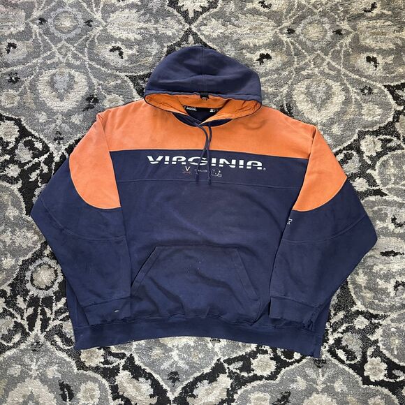 STARTER Other - Vintage Starter UVA Cavaliers Faded Distressed Hoodie Sweatshirt Size XXL